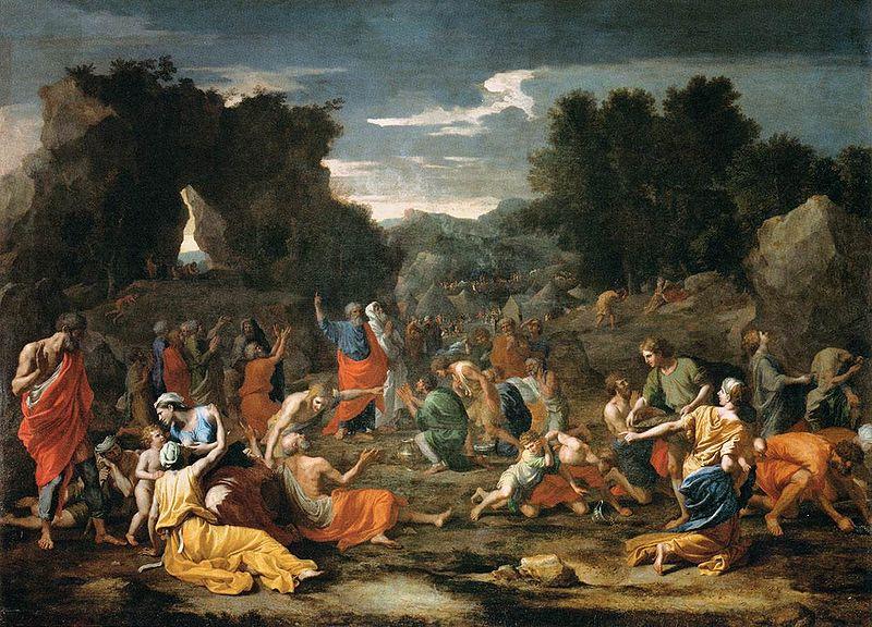 Nicolas Poussin 'The Jews Gathering the Manna in the Desert Sweden oil painting art